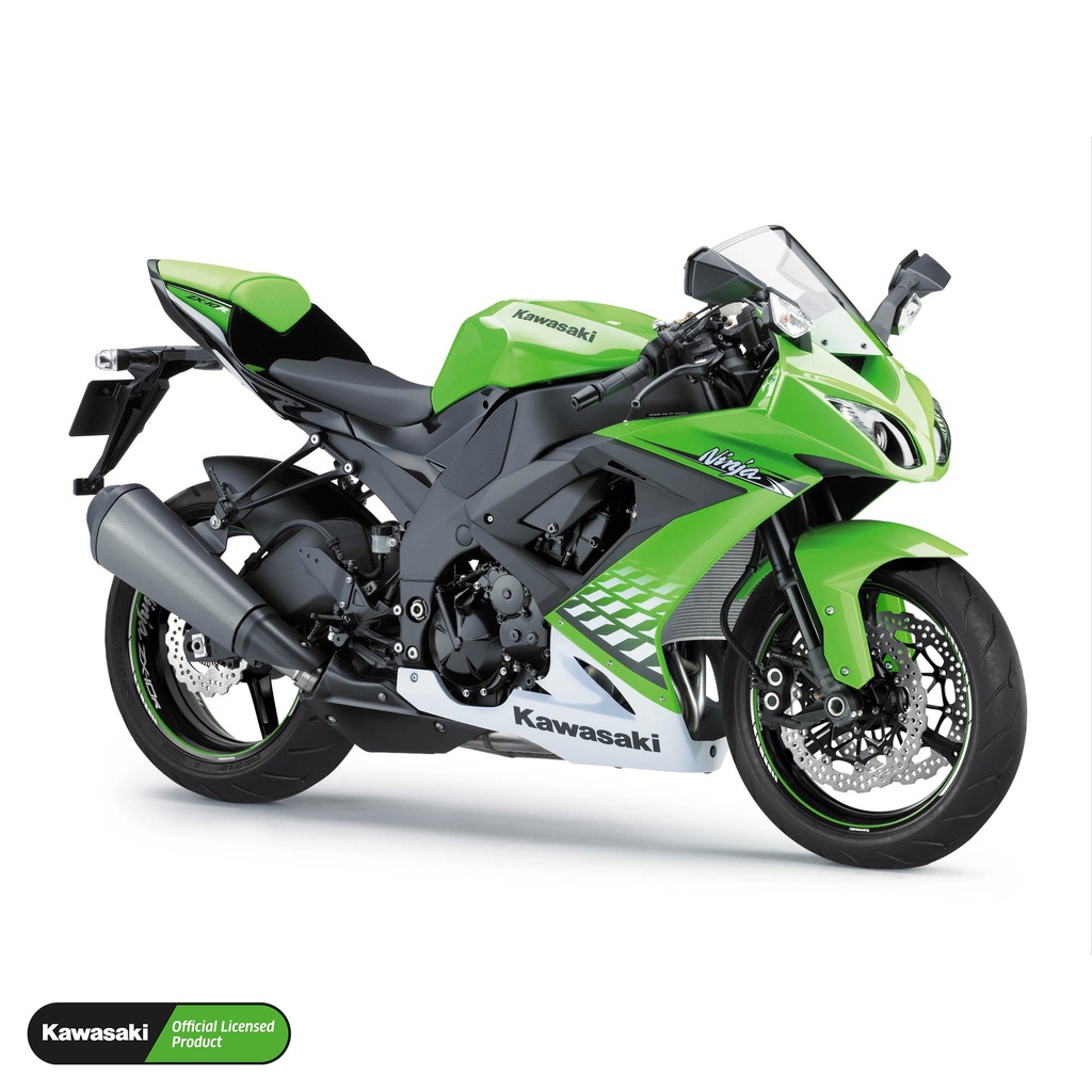 Kawasaki Ninja ZX10R Felgenaufkleber Design Clean Ansicht 4