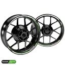 Kawasaki Clean schwarz Hinterrad komplett Premium Wheelsticker geteilt