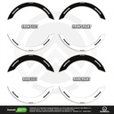 Kawasaki Fifty Fifty V2 weiss Komplett Set 2D Ansicht Premium Wheelsticker geteilt