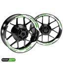 Kawasaki GRID2 V2 Hinterrad komplett Premium Wheelsticker geteilt