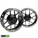 Kawasaki Hexagon schwarz Hinterrad komplett Premium Wheelsticker geteilt