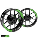 Kawasaki Saber schwarz Hinterrad komplett Premium Wheelsticker geteilt