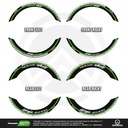 Kawasaki Ninja ZX-10R Clean schwarz Komplett Set 2D Ansicht Premium Wheelsticker geteilt