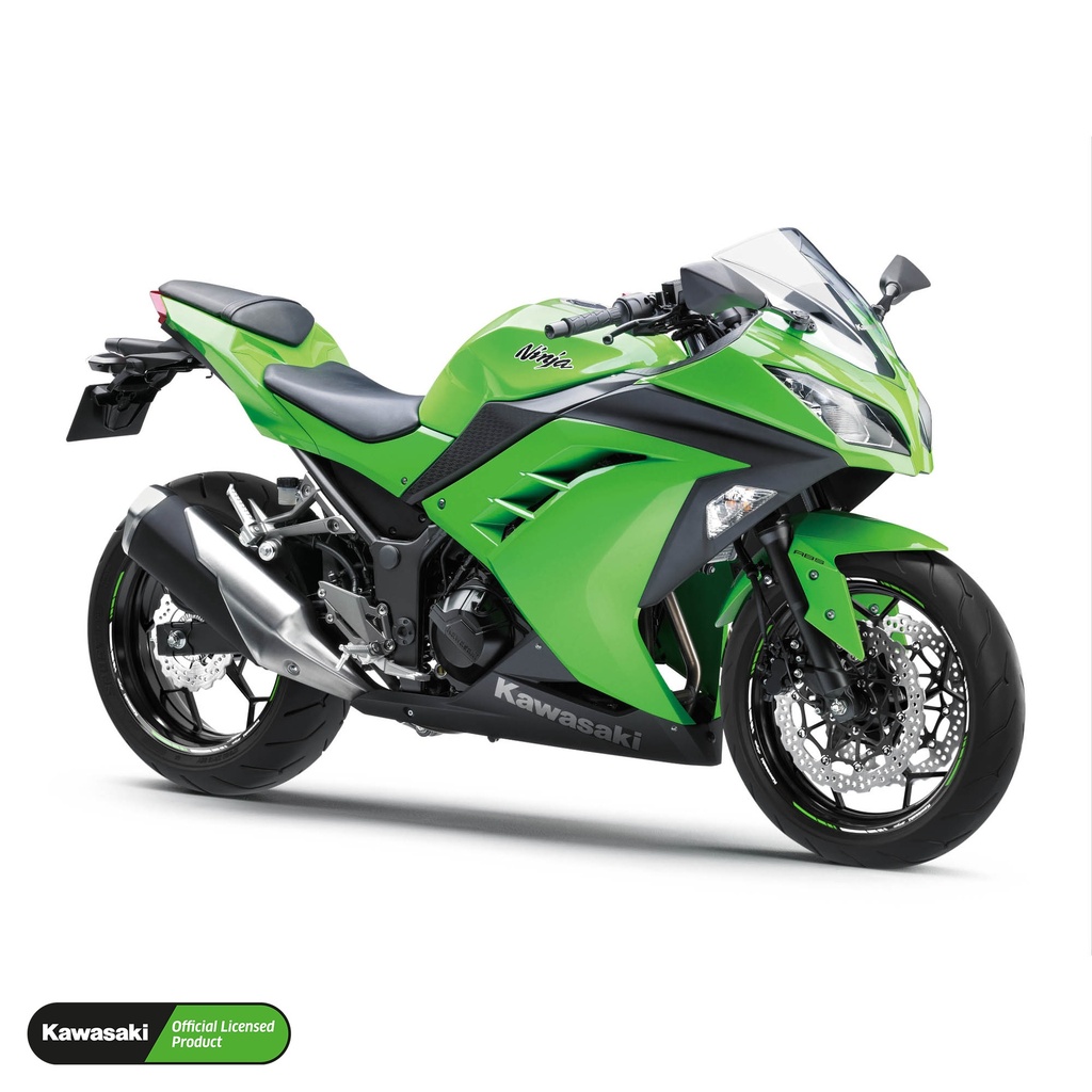 http://one-wheel.net/Bilder/ FSPREM Kawasaki Ninja V1 Komplett Set N300 Felgenaufkleber Motorrad Premium