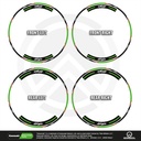 Kawasaki Ninja V4 Komplett Set 2D Ansicht Felgenaufkleber Motorrad Premium Light