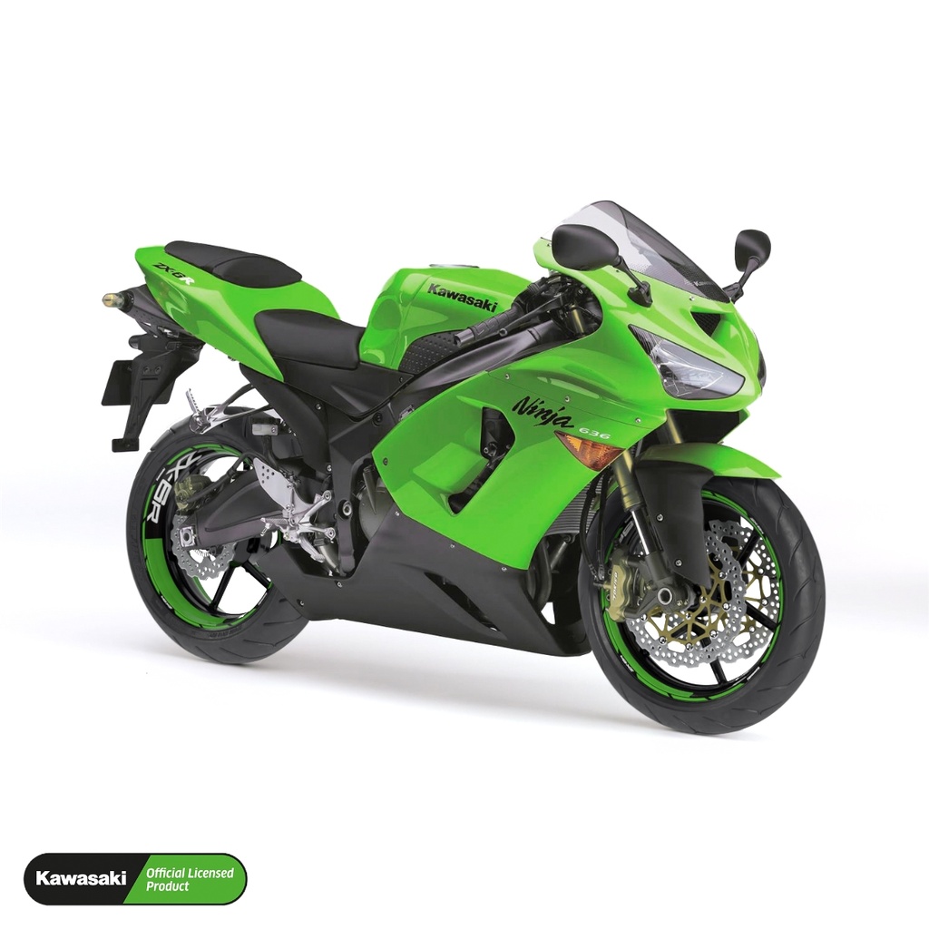 Kawasaki ZX-6R Felgenaufkleber Design V1