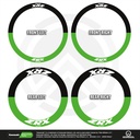 Kawasaki ZRX Felgenaufkleber Design Fifty Fifty V1