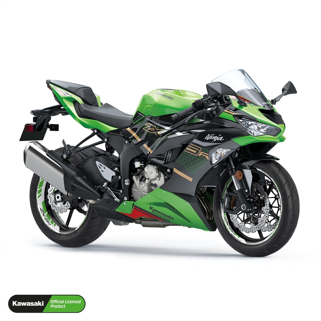 Kawasaki NINJA ZX-6R Felgenaufkleber geteilt Design GRID2 V2