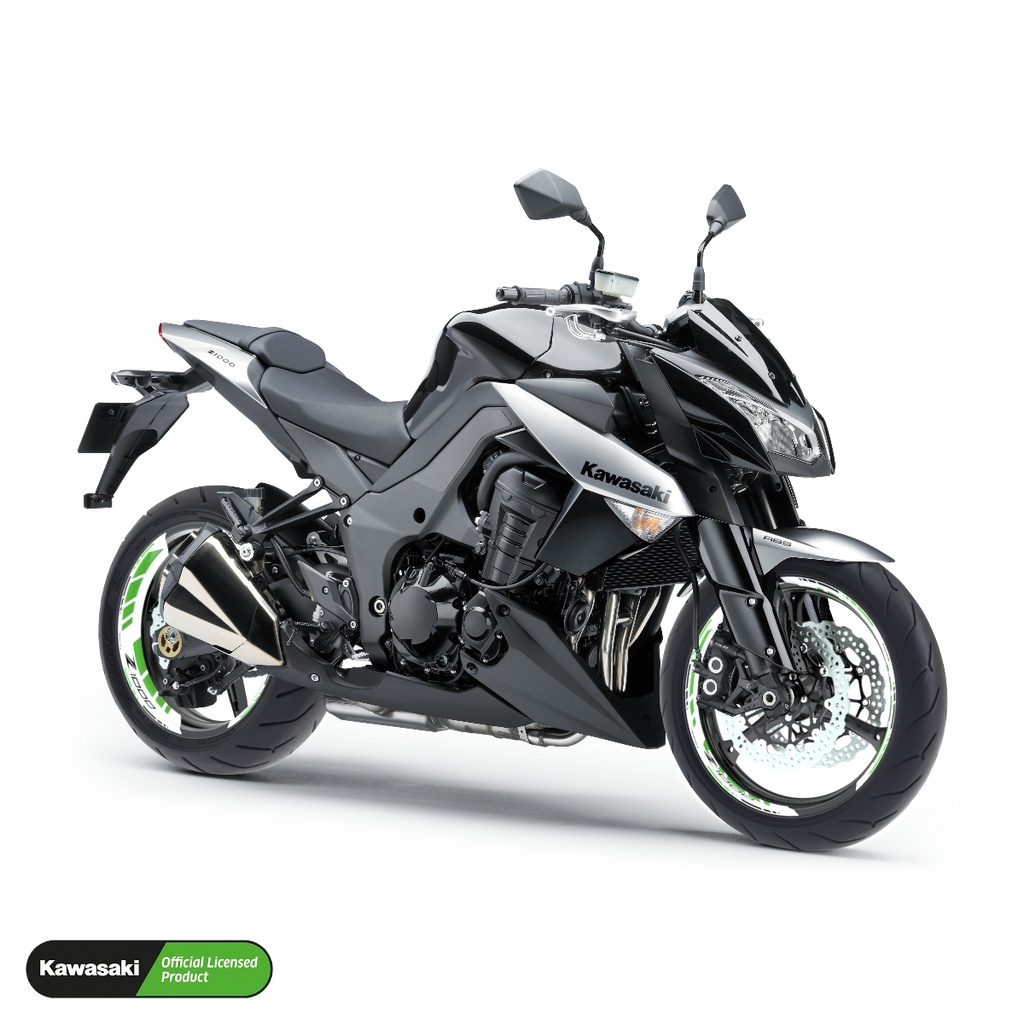 Kawasaki Z1000 Felgenaufkleber geteilt Design GRID2 V2