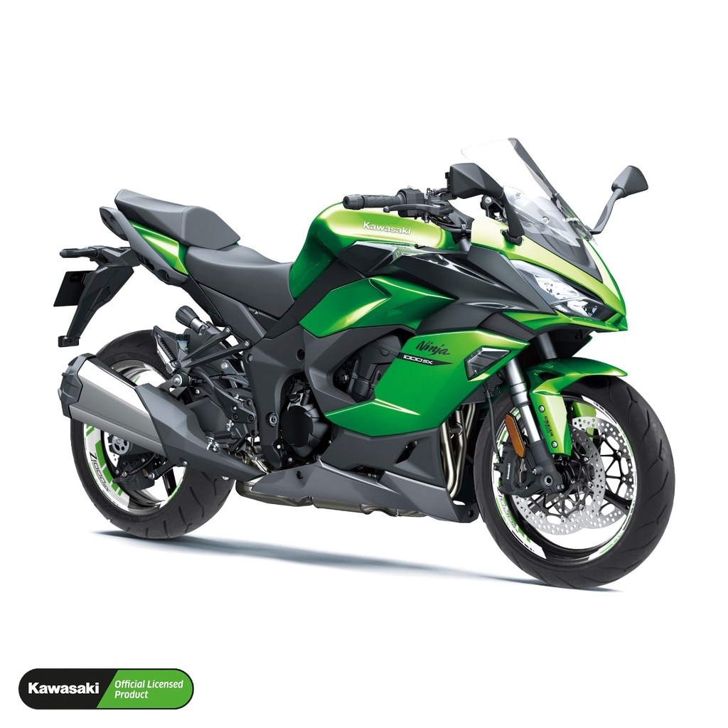 Kawasaki Z1000SX Felgenaufkleber geteilt Design GRID2 V2