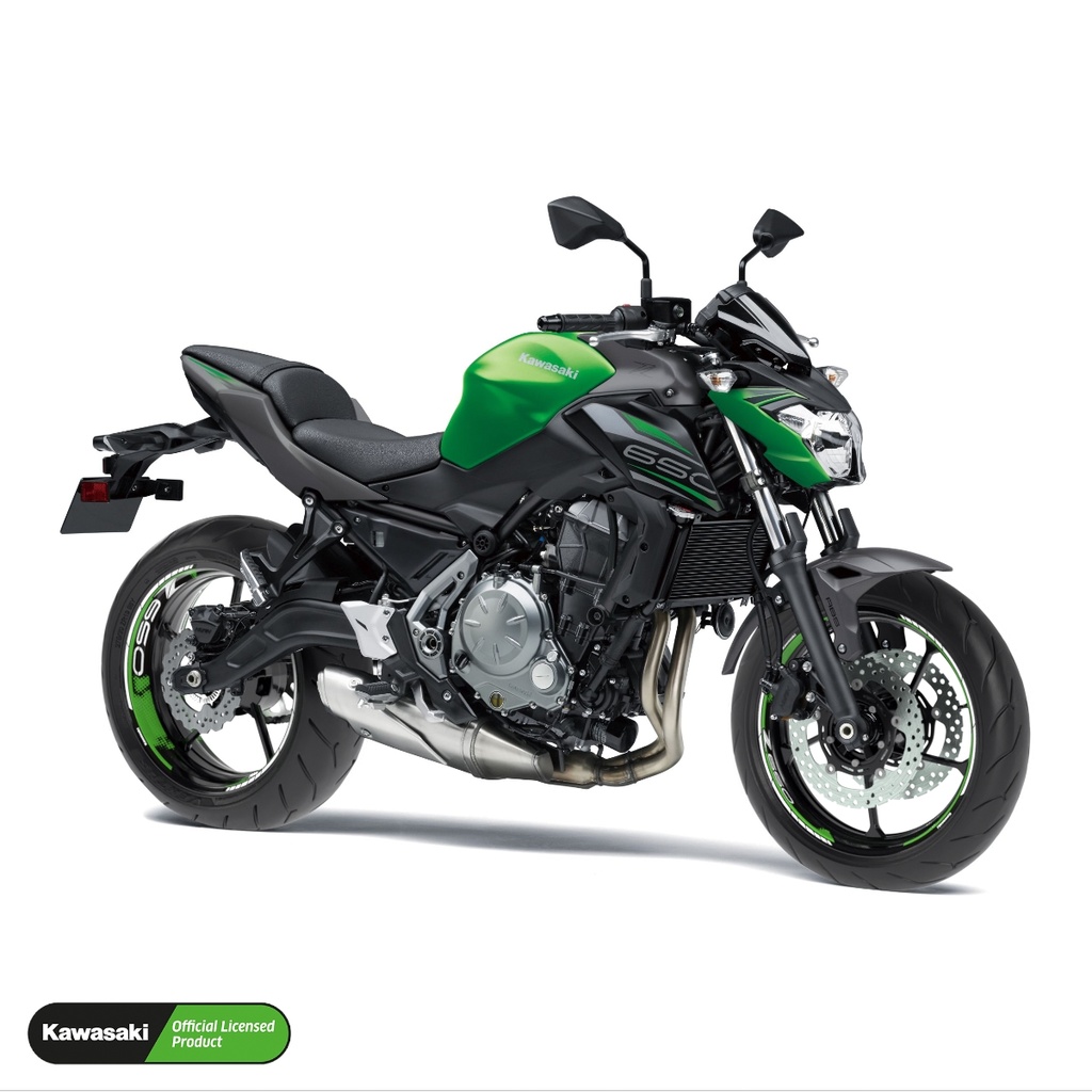 Kawasaki Z650 Felgenaufkleber geteilt Design Dots