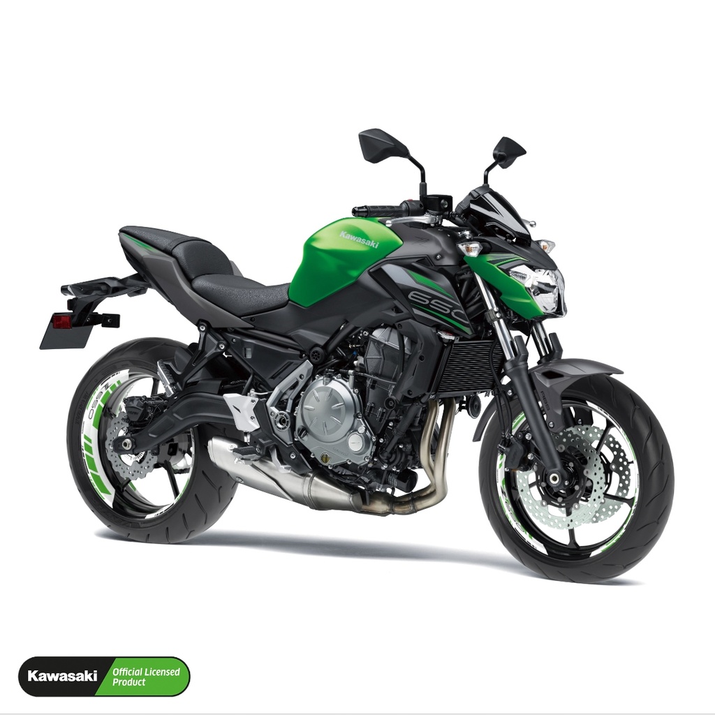 Kawasaki Z650 Felgenaufkleber geteilt Design GRID2 V2