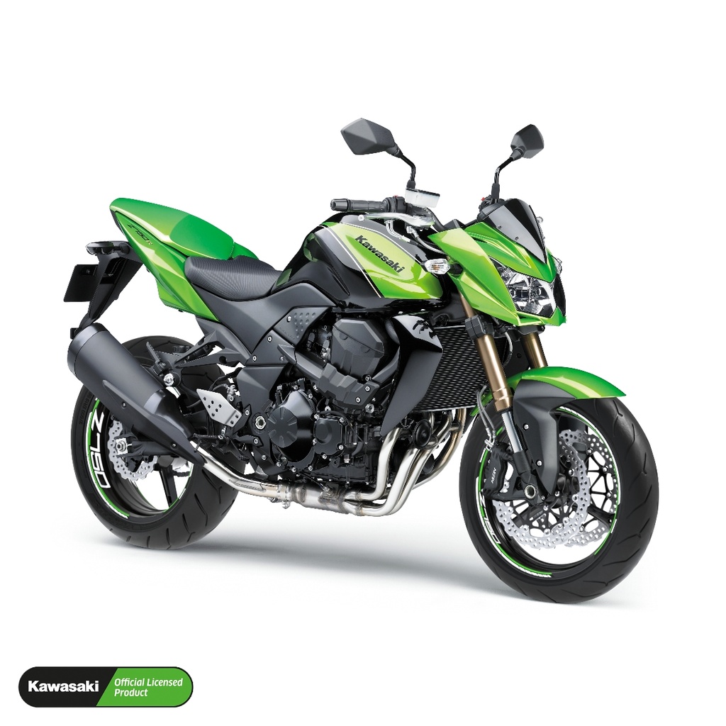 Kawasaki Z750 Felgenaufkleber geteilt Design Clean