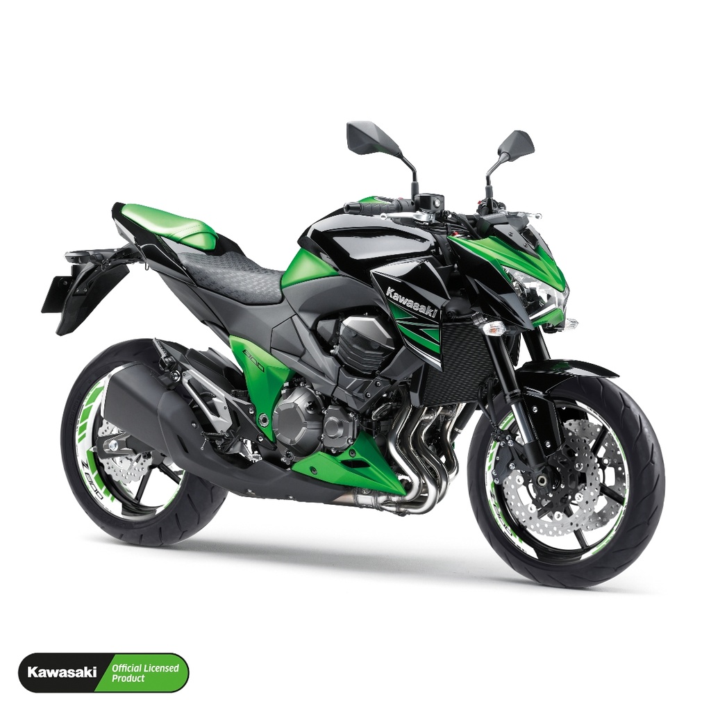 Kawasaki Z800 Felgenaufkleber geteilt Design GRID2 V2