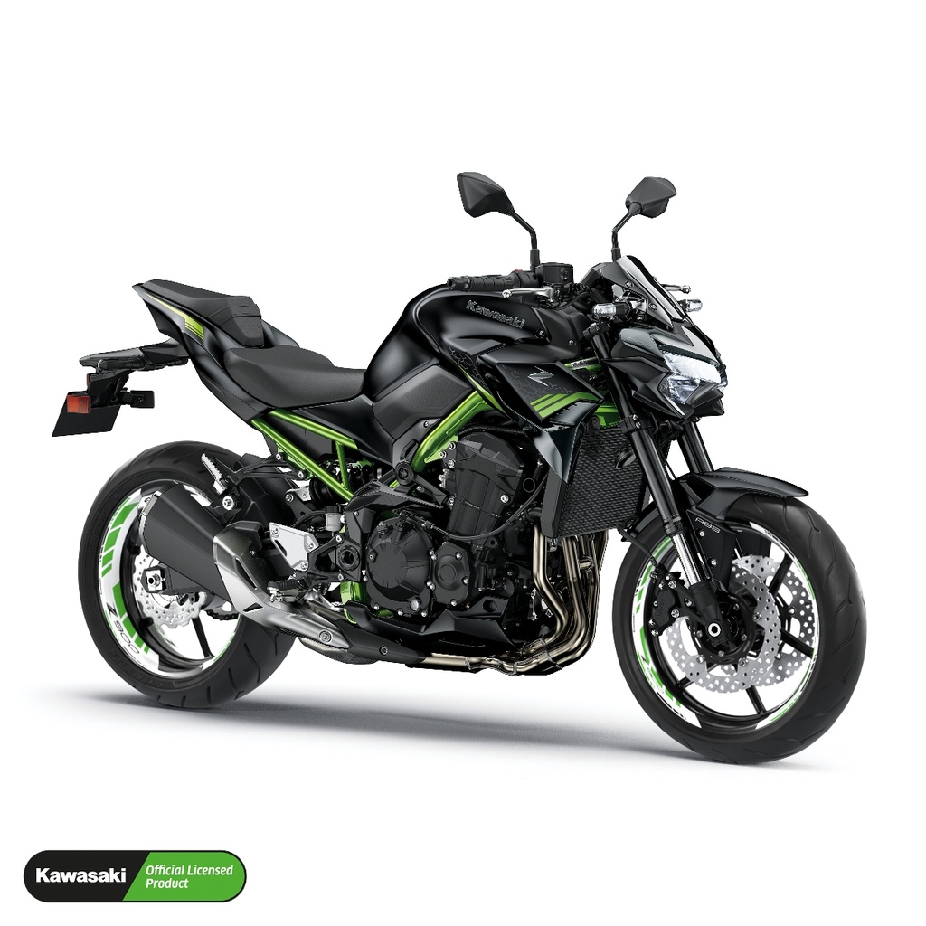 Kawasaki Z900 Felgenaufkleber geteilt Design GRID2 V2