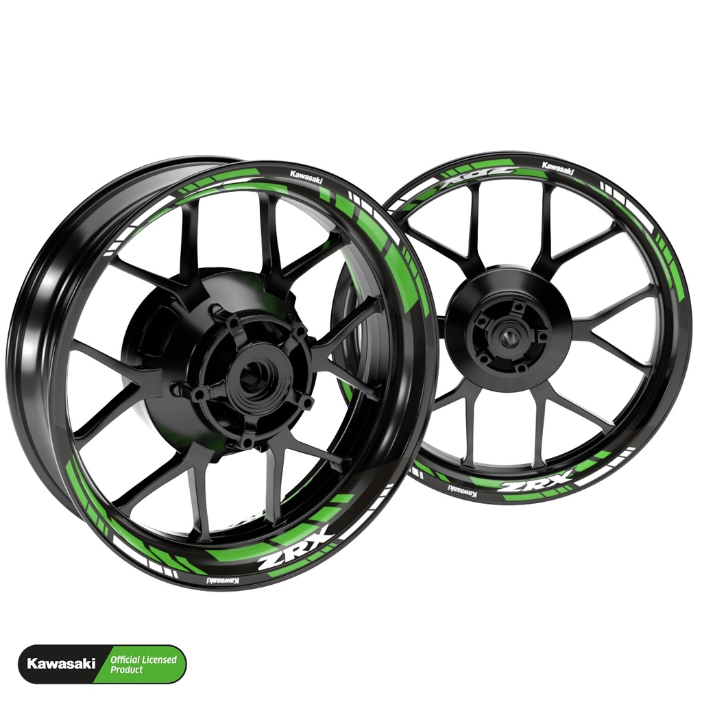 Kawasaki ZRX Felgenaufkleber geteilt Design GRID2 V1