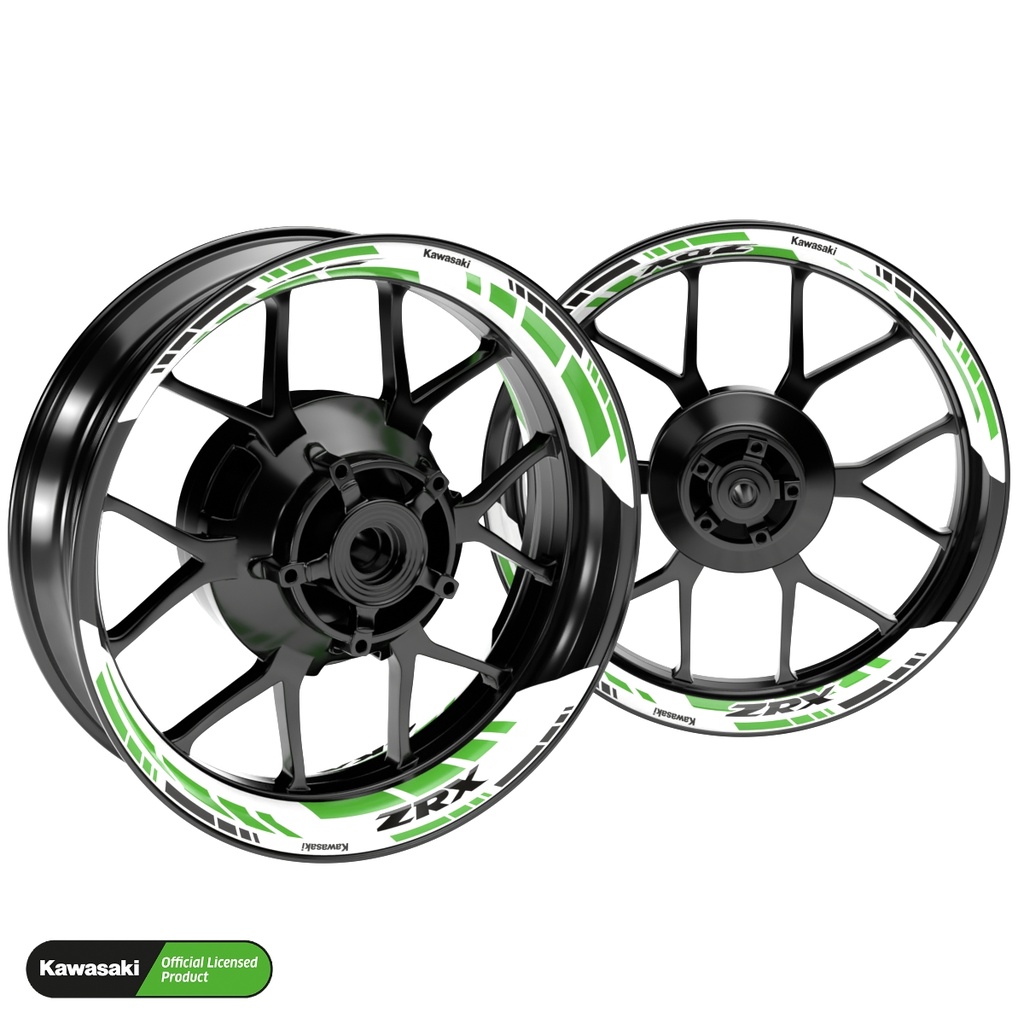 Kawasaki ZRX Felgenaufkleber geteilt Design GRID2 V2