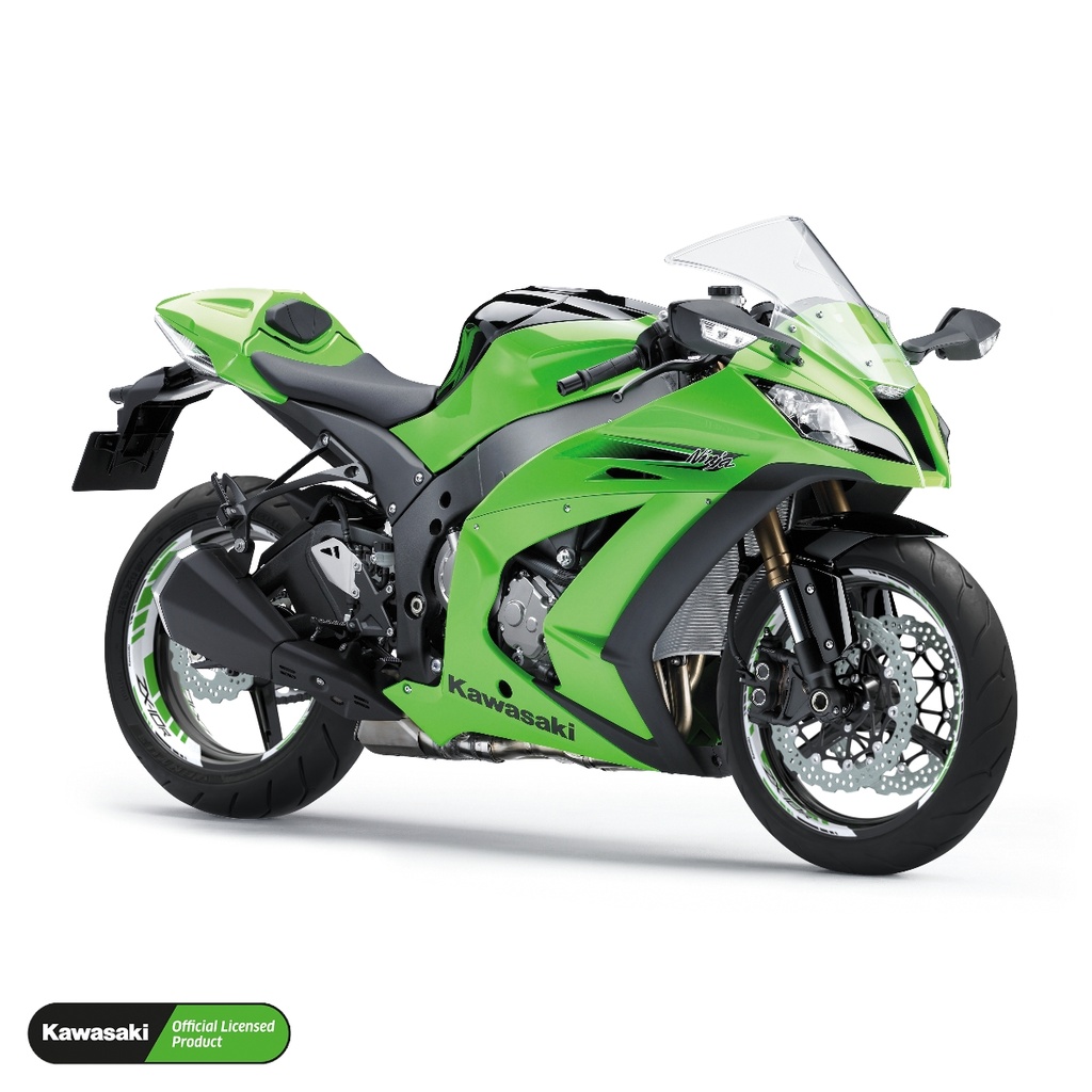 Kawasaki ZX-10R Felgenaufkleber geteilt Design GRID2 V2