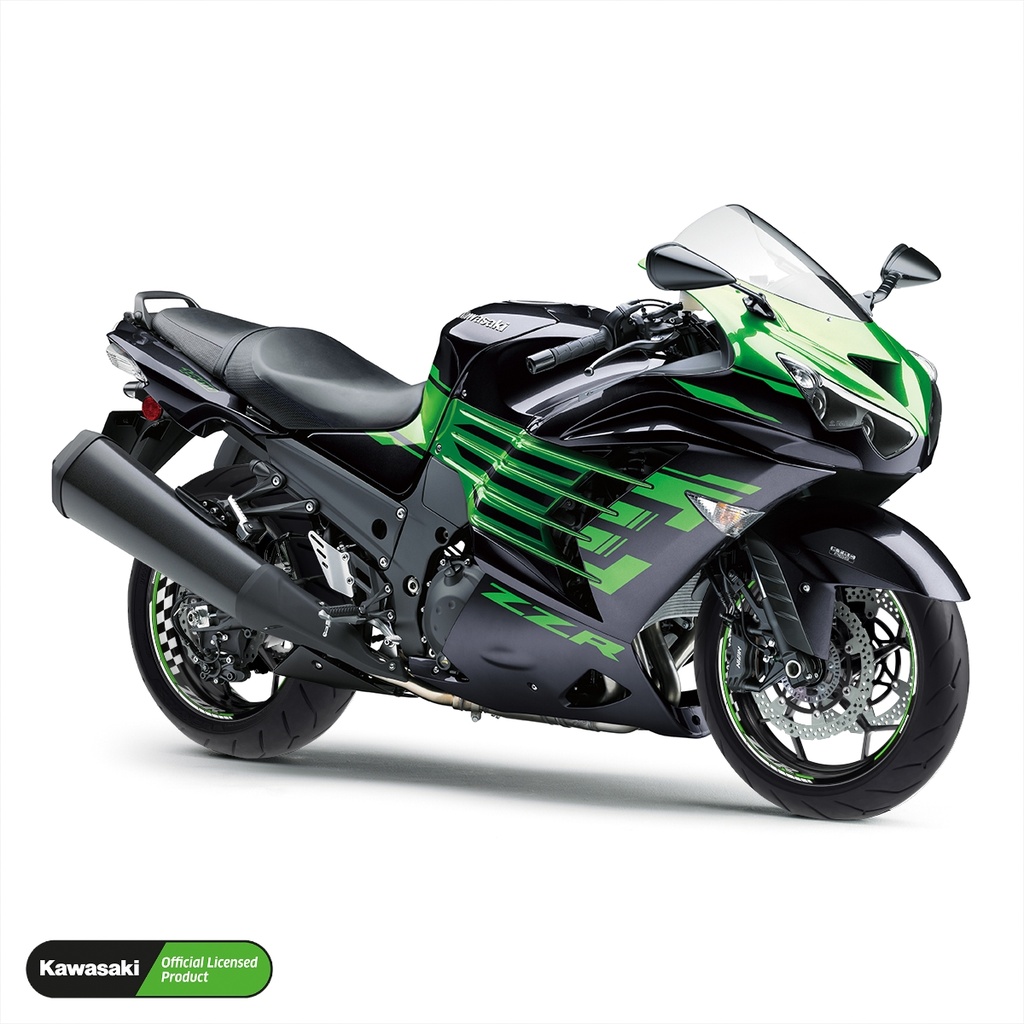 Kawasaki ZZR Felgenaufkleber geteilt Design GRID