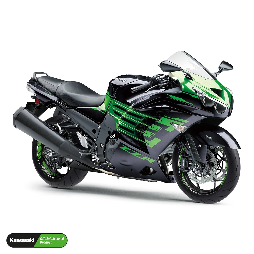 Kawasaki ZZR Felgenaufkleber geteilt Design GRID2 V1