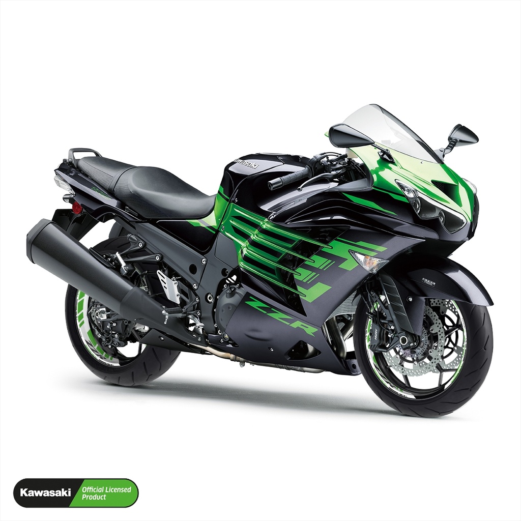 Kawasaki ZZR Felgenaufkleber geteilt Design GRID2 V2