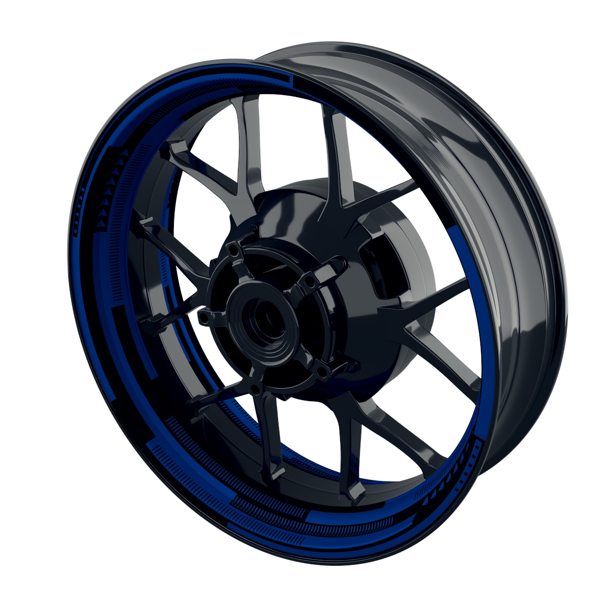 Cybertech black Rim Decals  Wheelsticker Premium
