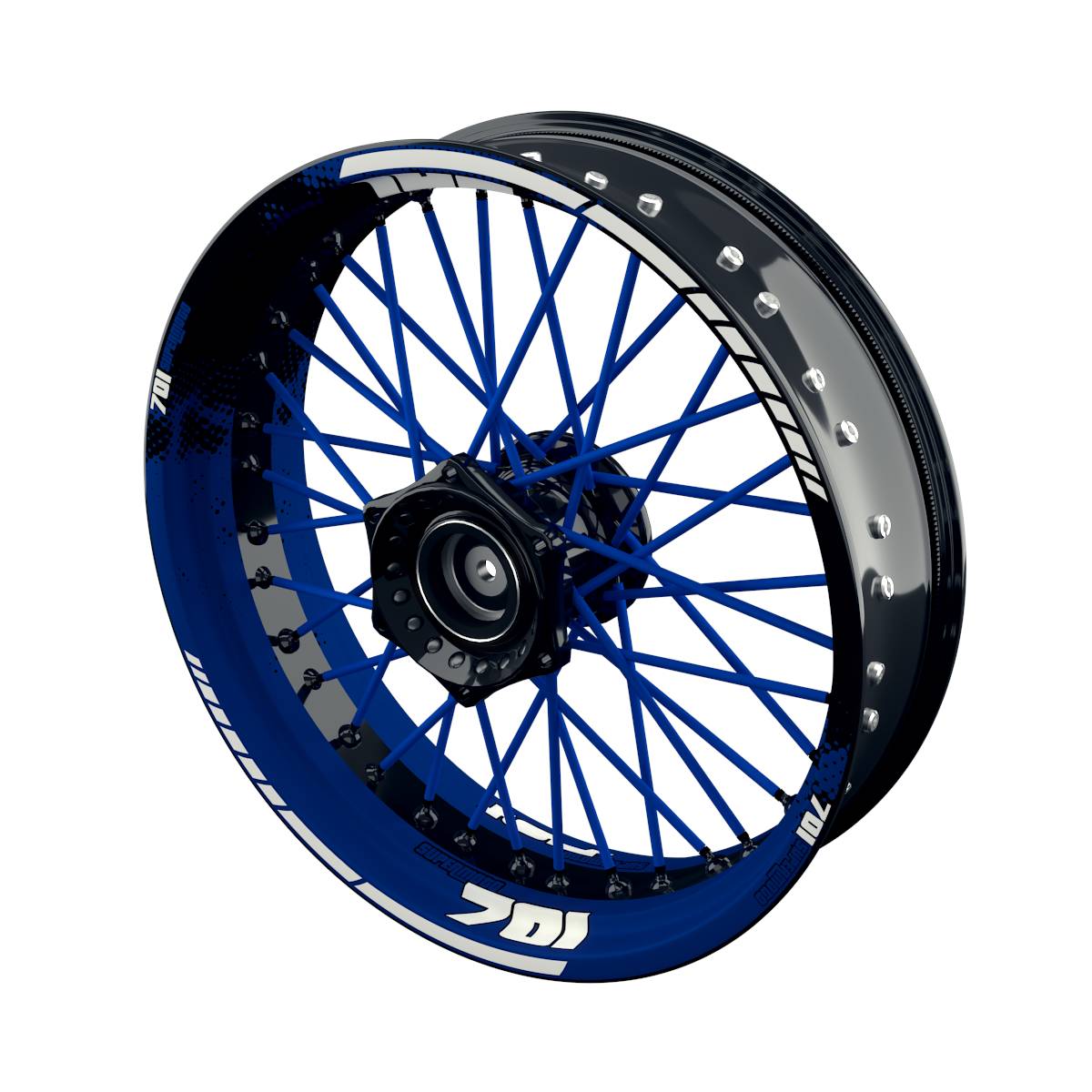 Rim Decals for Husqvarna 701 Supermoto DOTS Wheelsticker Premium