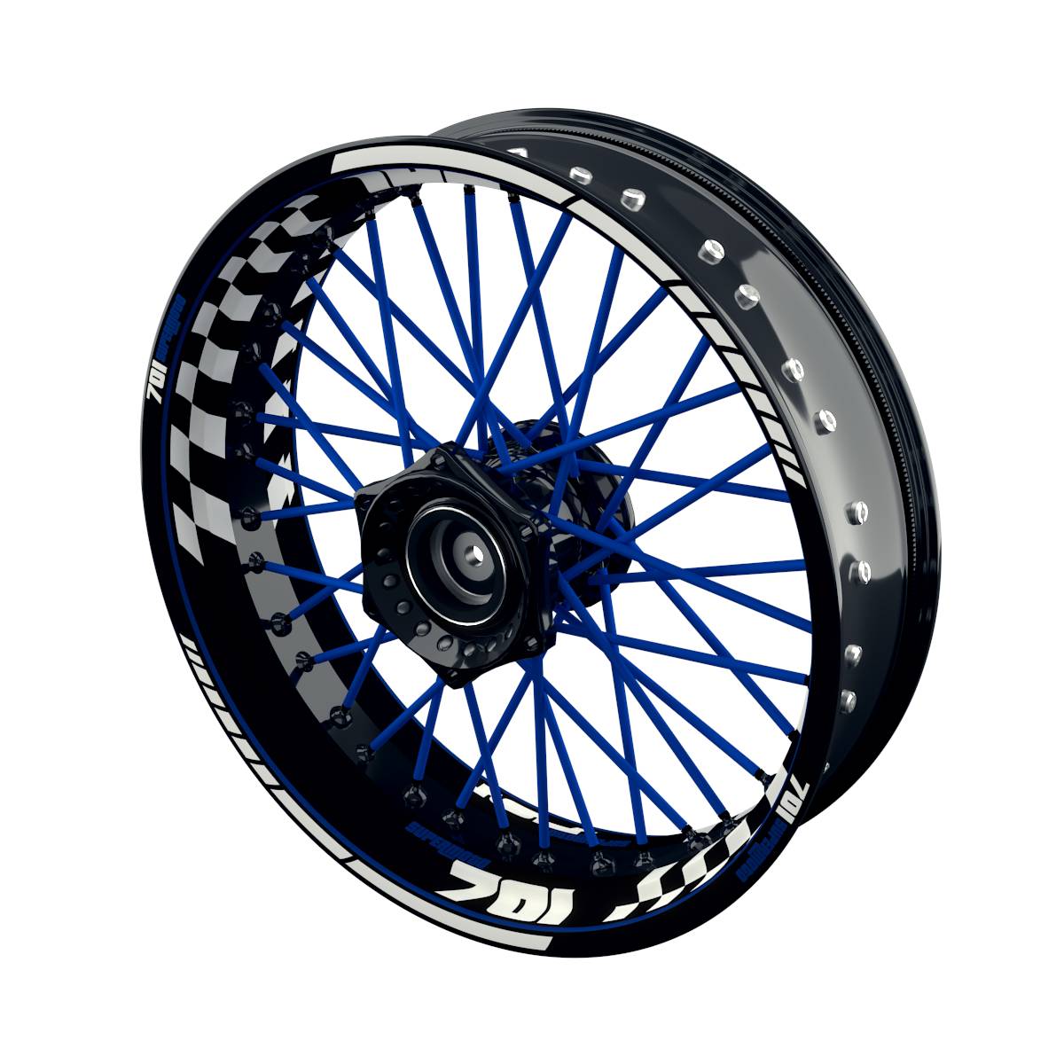 Felgenaufkleber für Husqvarna 701 Supermoto Grid Wheelsticker Premium