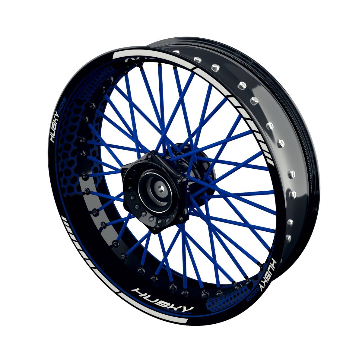 Rim Decals for Husqvarna Husky Racing Supermoto Hexagon Wheelsticker Premium