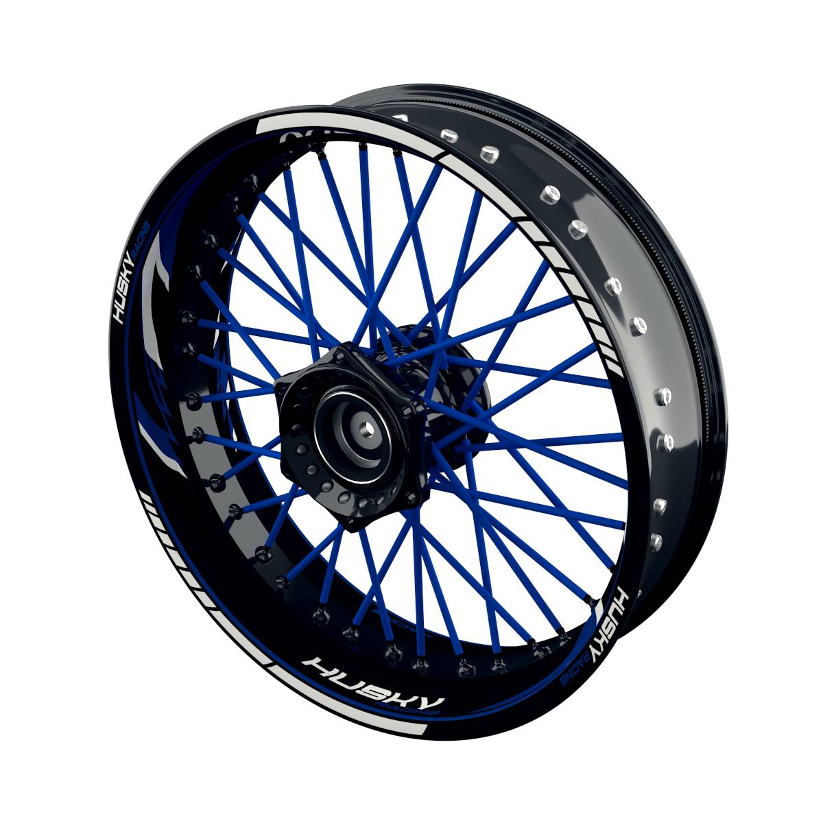 Felgenaufkleber für Husqvarna Husky Racing Supermoto Razor Wheelsticker Premium