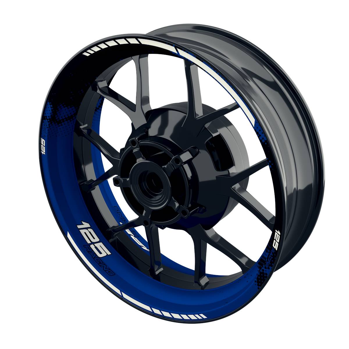 125 Racing Felgenaufkleber DOTS Wheelsticker Premium