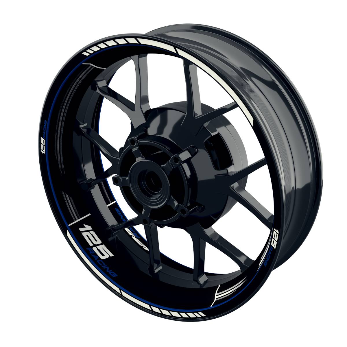 125 Racing Rim Decals Scratched Wheelsticker Premium