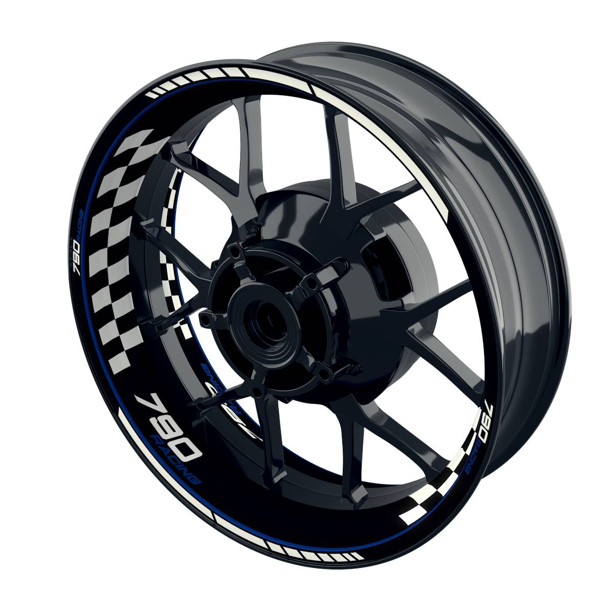 790 Racing Rim Decals Grid Wheelsticker Premium