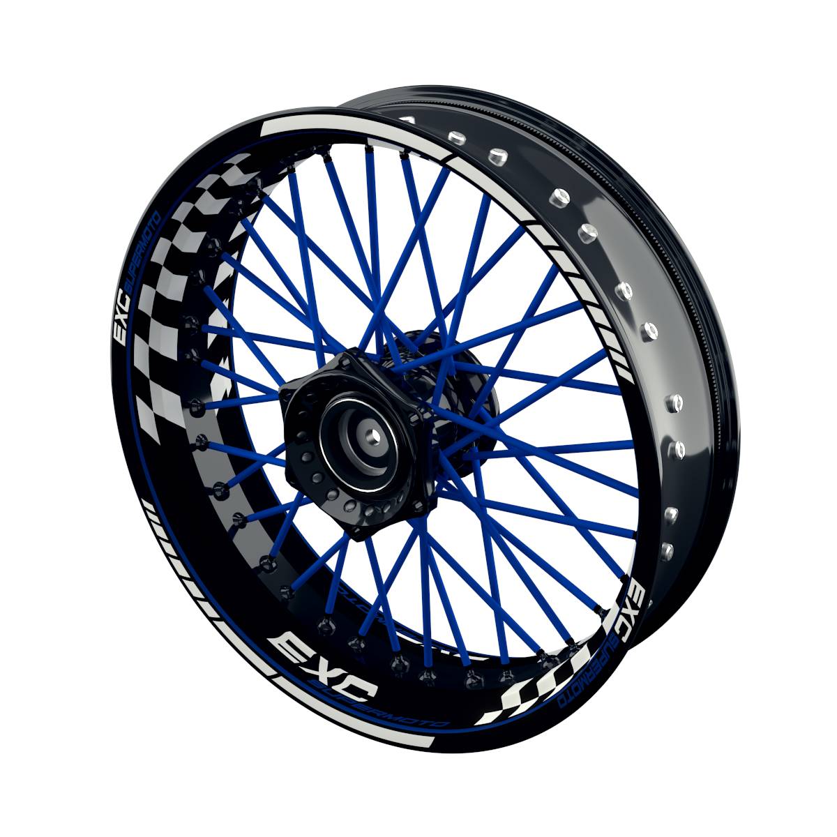 EXC Felgenaufkleber Supermoto Grid Wheelsticker Premium