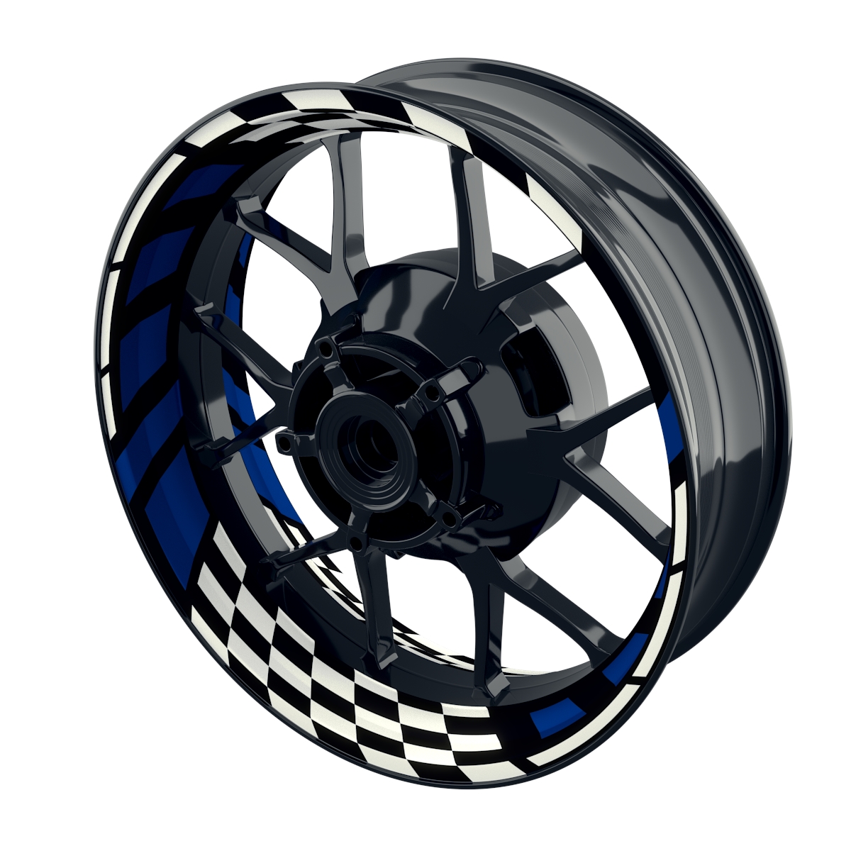 RACE black Rim Decals  Wheelsticker Premium
