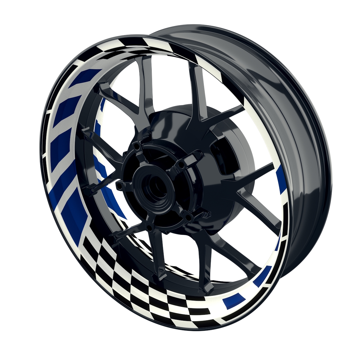 RACE white Rim Decals  Wheelsticker Premium