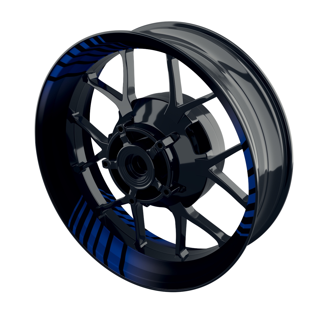 Techno schwarz Felgenaufkleber  Wheelsticker Premium