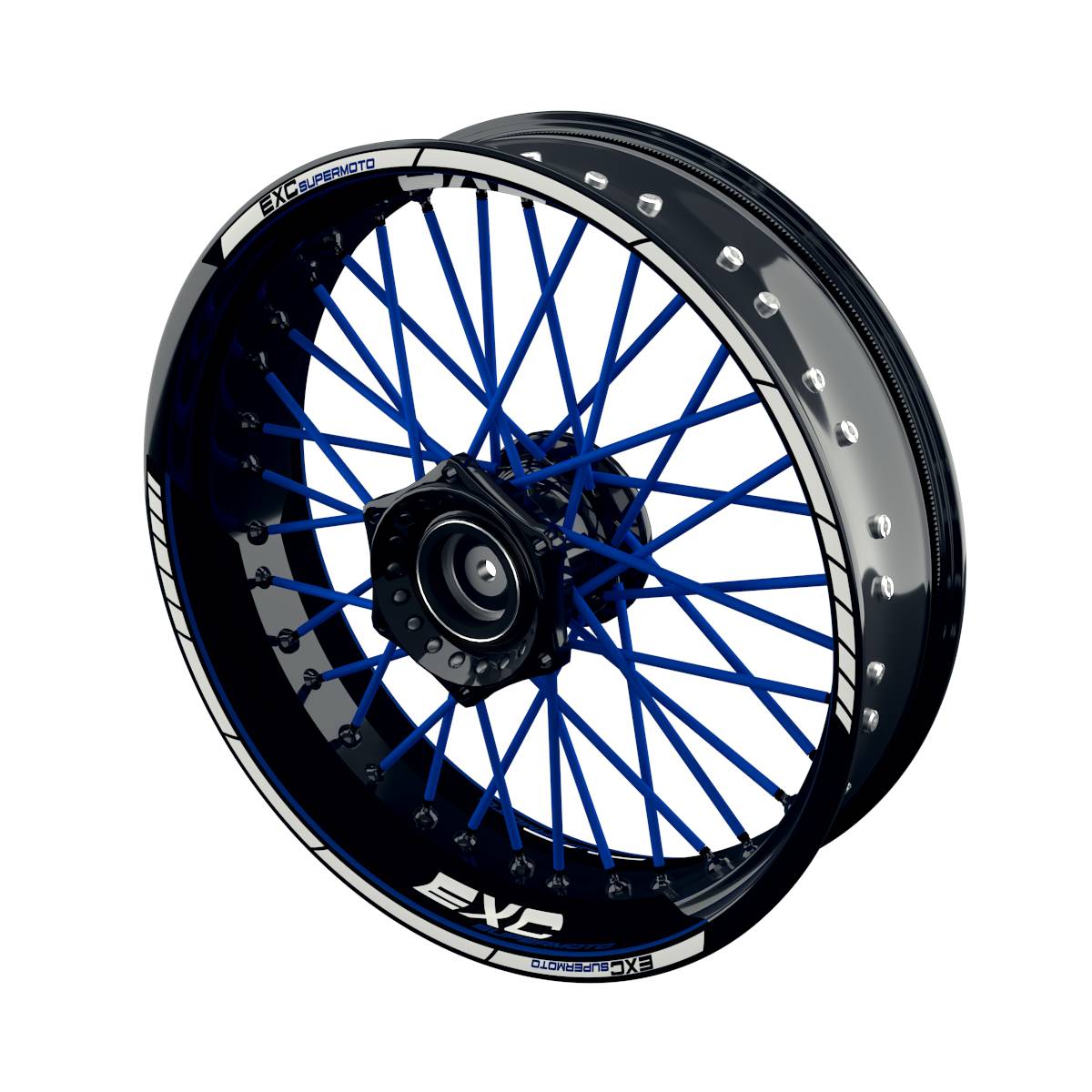 EXC Supermoto Clean Rim Decals Wheelsticker Premium splitted