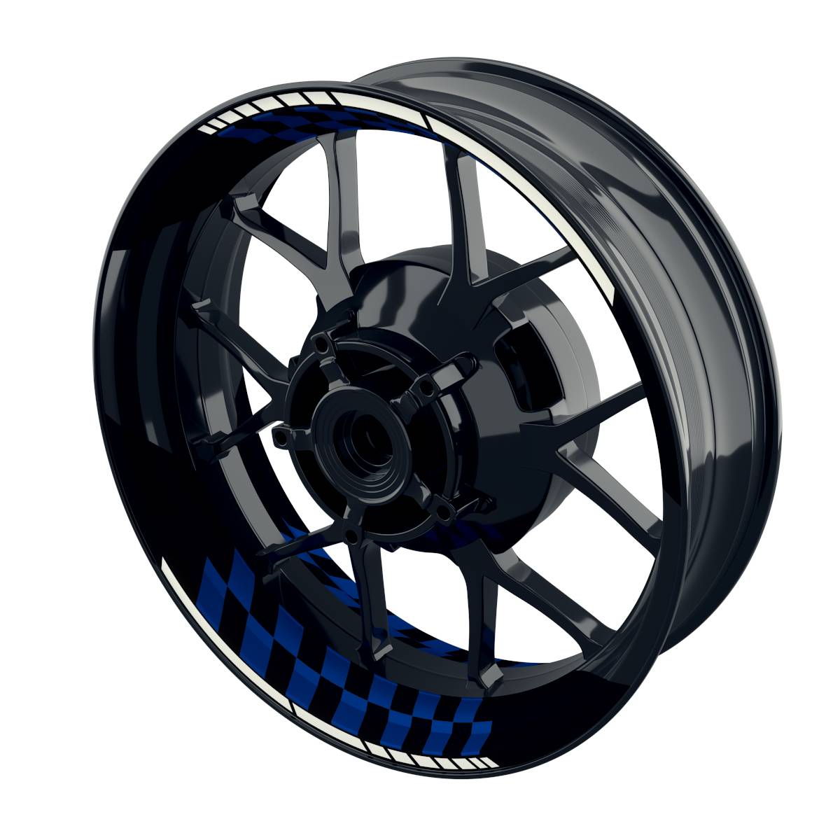 GRID black Rim Decals Wheelsticker Premium splitted