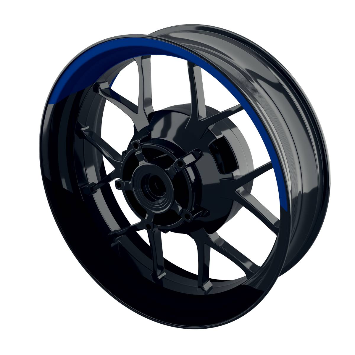 halb halb black Rim Decals Wheelsticker Premium splitted