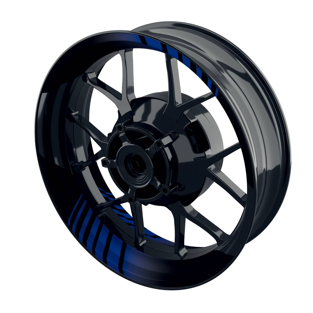 Hypnotic schwarz Felgenaufkleber Wheelsticker Premium geteilt