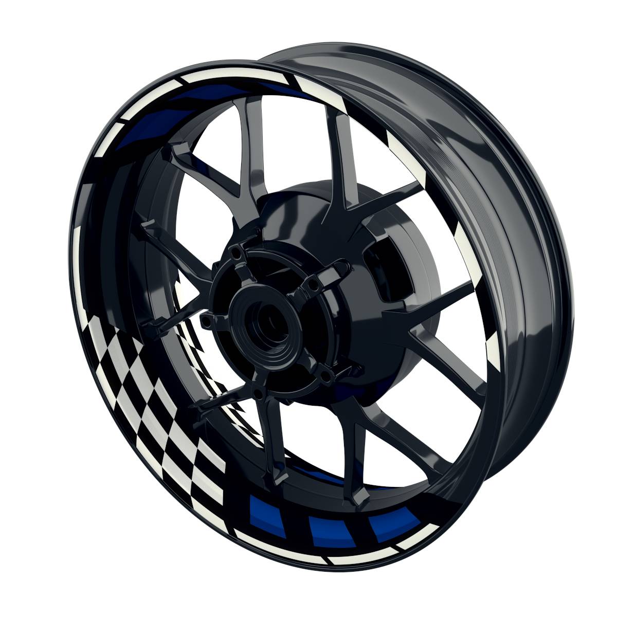RACE schwarz Felgenaufkleber Wheelsticker Premium geteilt