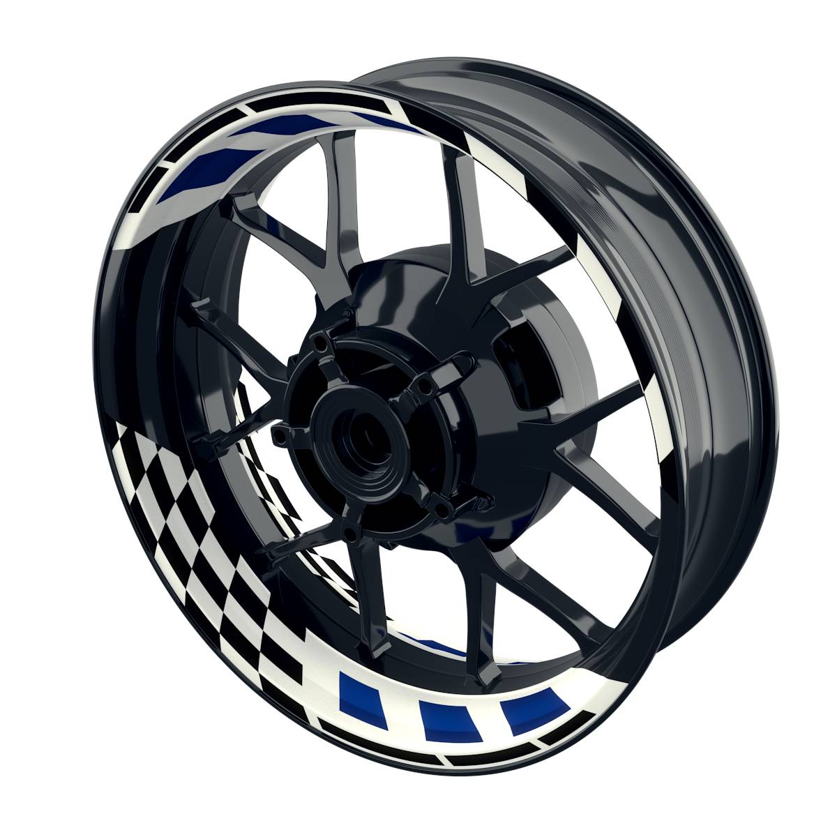 RACE white Rim Decals Wheelsticker Premium splitted
