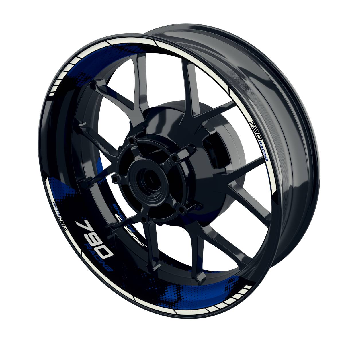 Racing 790 Dots Felgenaufkleber Wheelsticker Premium geteilt