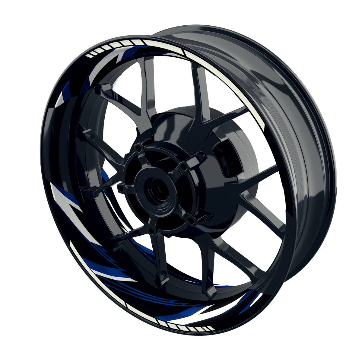 RAZOR black Rim Decals Wheelsticker Premium splitted