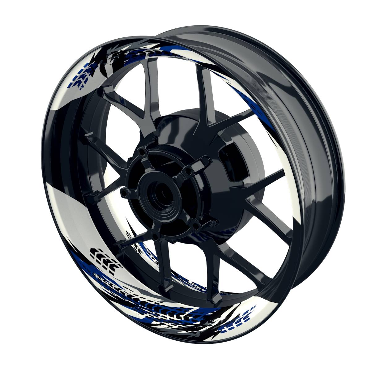 Tires white Rim Decals Wheelsticker Premium splitted