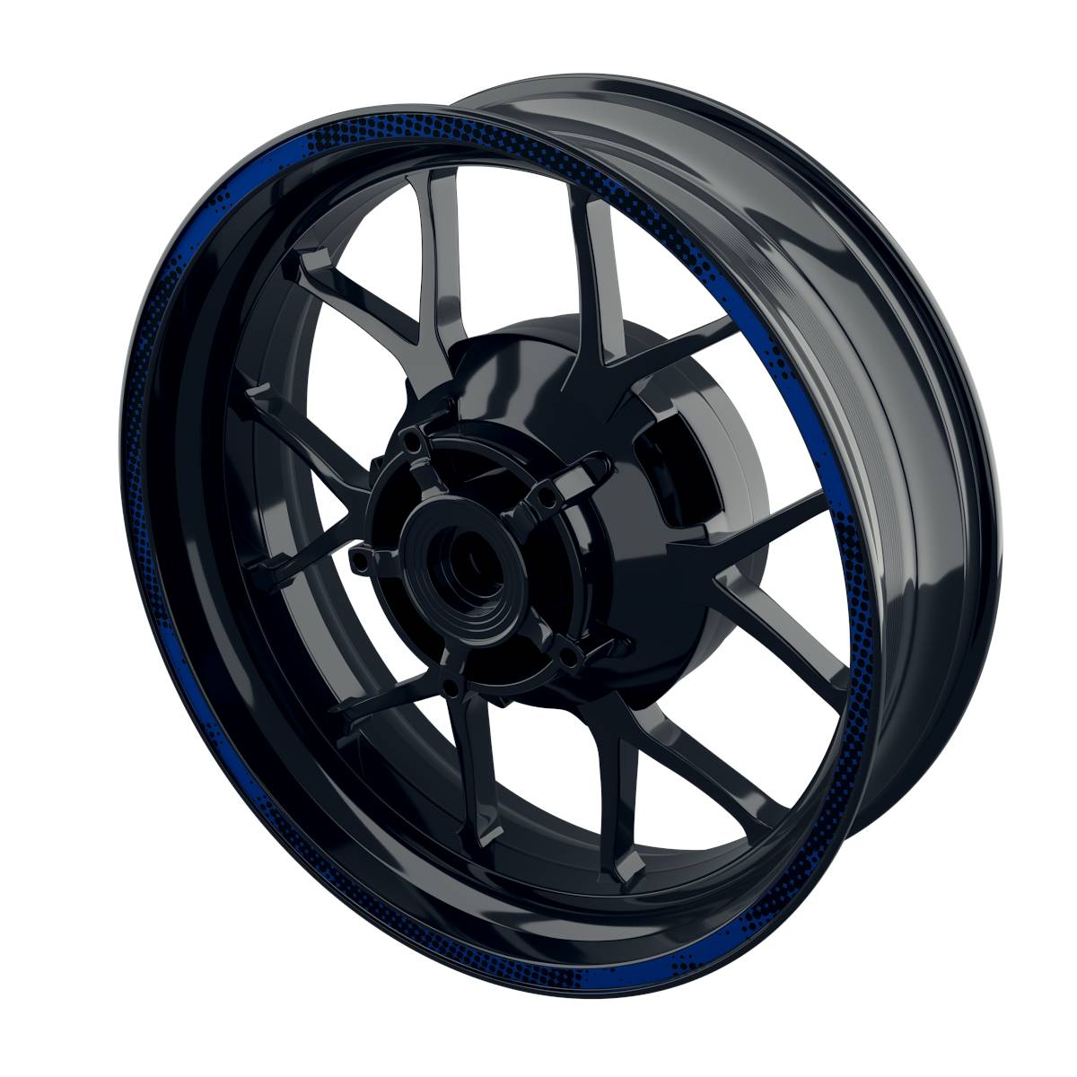 Popart V1 schwarz Felgenrandaufkleber Premium Wheelsticker