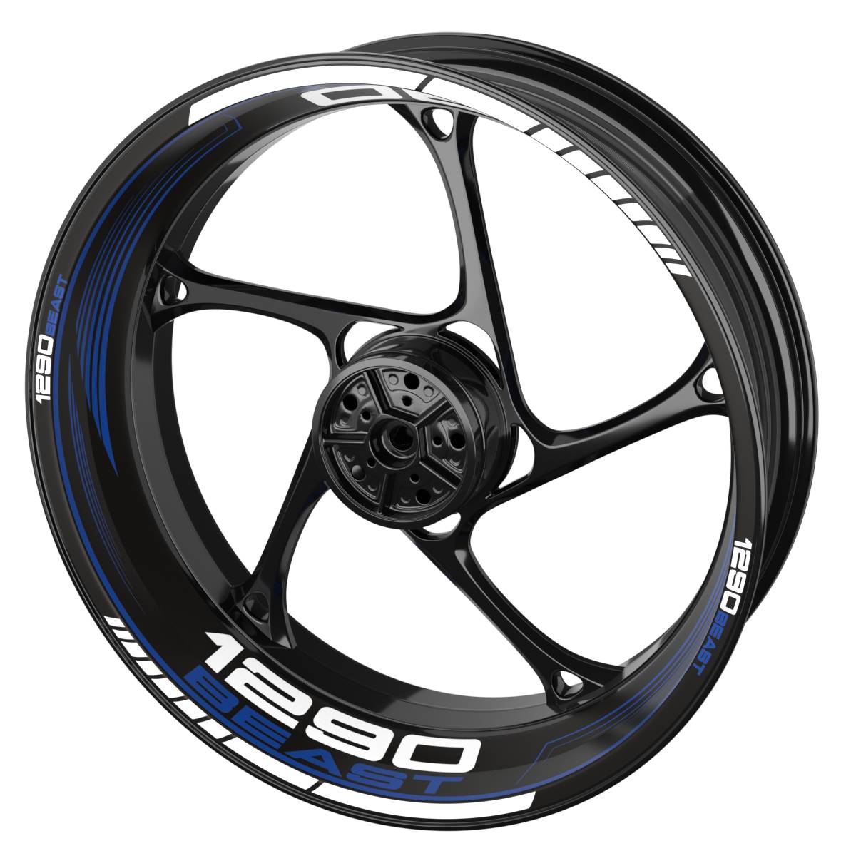 Felgenaufkleber für KTM 1290 Beast Felgenaufkleber SAW schwarz Wheelsticker Premium