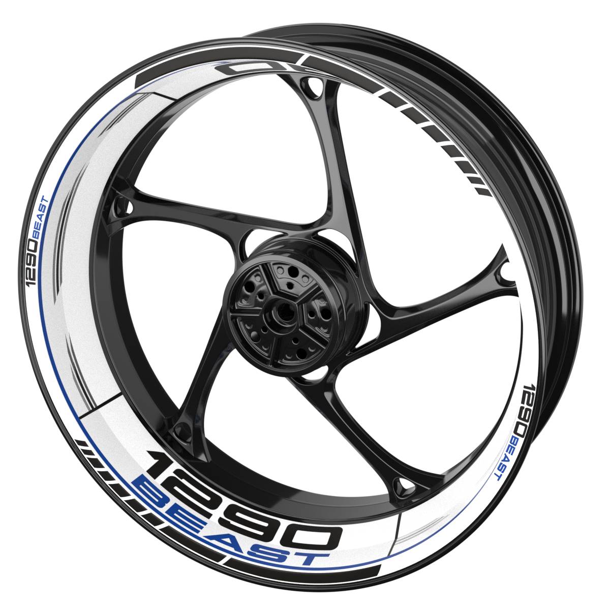Rim Decals for KTM 1290 Beast Rim Decals SCRATCHED white Wheelsticker Premium