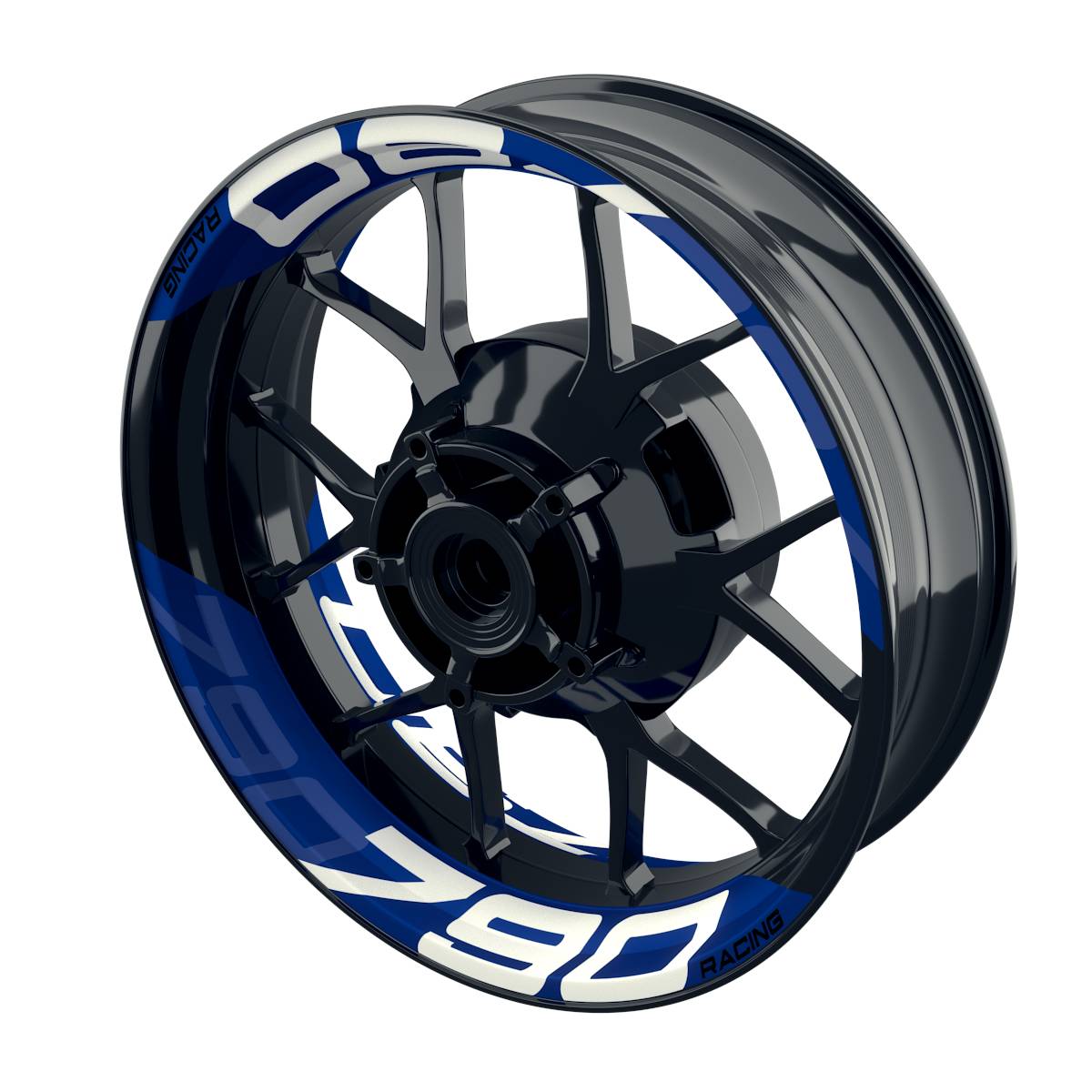 Felgenaufkleber für KTM DUKE 790 einfarbig V2 Wheelsticker Premium geteilt